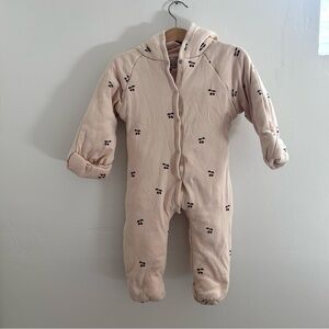 Konges slojd 6-9 months organic cotton cherry print bunting